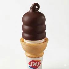 Dairy Queen Chocolate Dipped Cone with vanilla soft serve dipped in a crispy chocolate shell