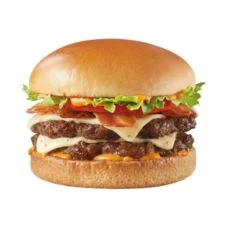 Dairy Queen Flamethrower Signature Stackburger with spicy jalapenos pepper jack cheese and fiery Flamethrower sauce