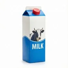 Dairy Queen Milk cold fresh white milk served as a kids meal drink or standalone beverage