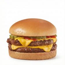Dairy Queen Original Cheeseburger Signature Stackburger with melted cheese fresh lettuce tomato and signature sauce
